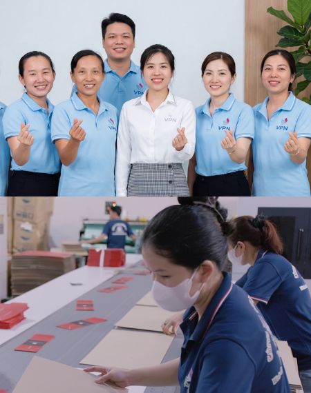 VPN Packaging Factory Team & Production