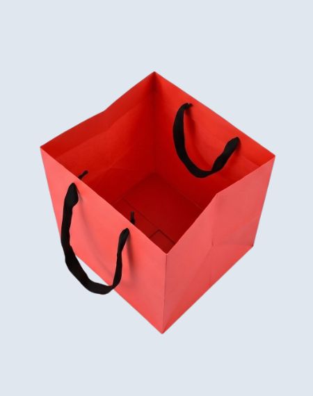 Custom Red Paper Bags