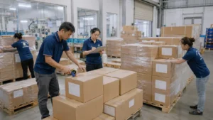 Export packing for paper boxes manufactured in Vietnam