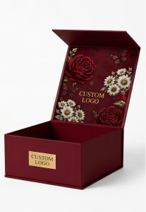 Red Floral Mooncake Gift Packaging Box